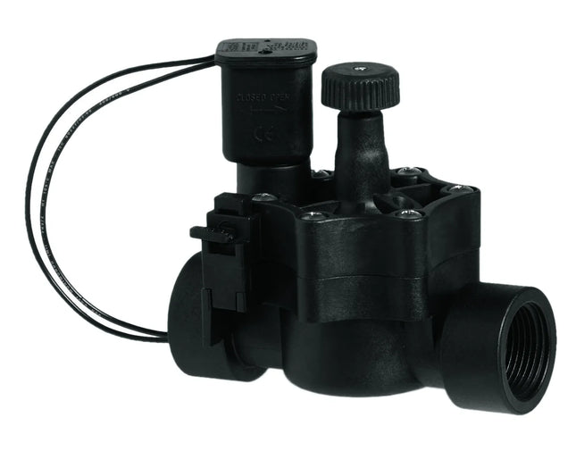 Ipierre - Elettrovalvola Acqua 1" 24 Volt Con Comando Apertura E Chiusura Manuale E Regolatore Di Flusso