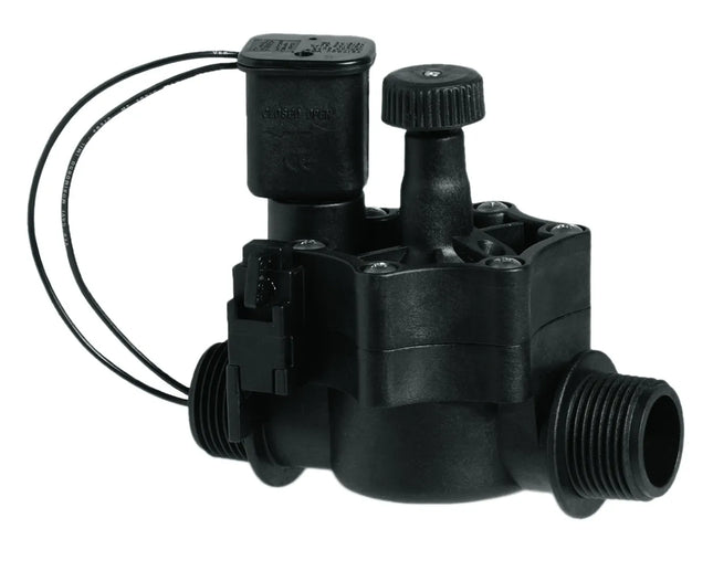 Ipierre - Elettrovalvola Acqua 1" 24V Con Comando Apertura E Chiusura Manuale E Regolatore Di Flusso