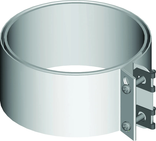 Ati - Fascetta Con Guarnizione Ø100 In Alluminio Per Caldaia Camera Stagna