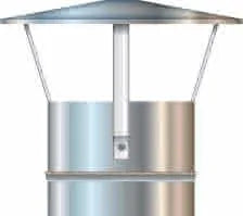 Cordivari - Cappellotto Cinese Ø140 Inox Mono Parete