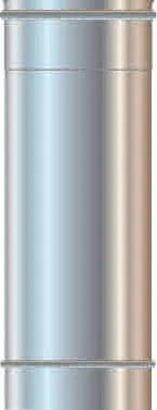 Canna Fumaria/Tubo Inox 304 Mono Parete Ø130 - 50 Cm