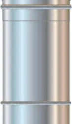 Canna Fumaria/Tubo Inox 304 Mono Parete Ø250 - 33 Cm