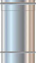 Canna Fumaria/Tubo Inox 304 Mono Parete Ø80 - 33 Cm