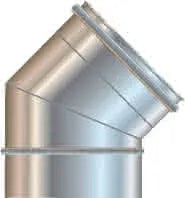 Cordivari - Curva 45° Ø140 Inox 304 - Mono Parete