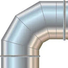 Cordivari - Curva 90° Ø130 Inox 304 Mono Parete