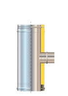 Cordivari - Raccordo A Tee 90°Inox Ø150/100 Doppia Parete - Ø80 Mono Parete