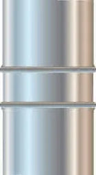 Cordivari - Manicotto Ø160 Maschio/Maschio Inox Aisi 316L Mono Parete