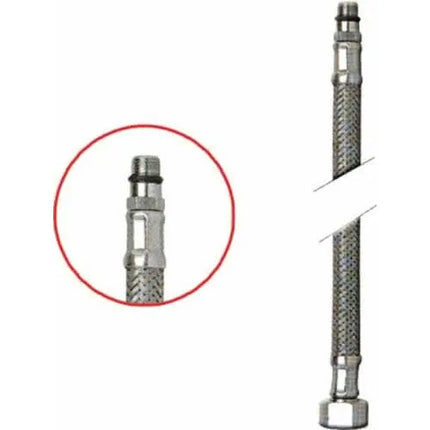 Flessibile Per Monoforo 1/2" Ø10 35 Cm Inox