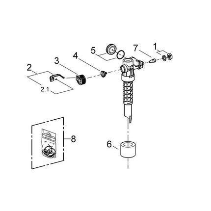 Grohe - Galleggiante Per Cassetta Grohe Ad Incasso
