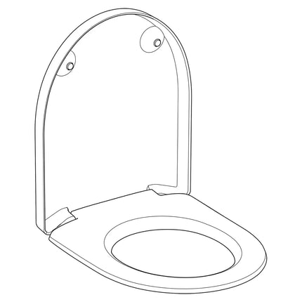 Geberit/Pozzi-Ginori - Coprivaso in plastica termoindurente - Serie: Colibrì