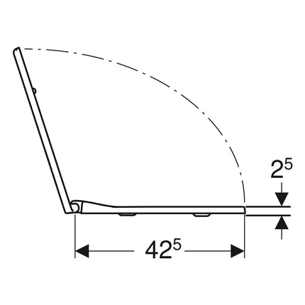 Geberit/Pozzi-Ginori - Coprivaso in plastica termoindurente - Serie: Colibrì