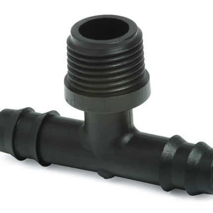 Ipierre - Confezione Da 2 Pezzi Di Giunzione A T Per Tubo Collettore Ø 20 Mm E Raccordo Filettato 1/2" Maschio