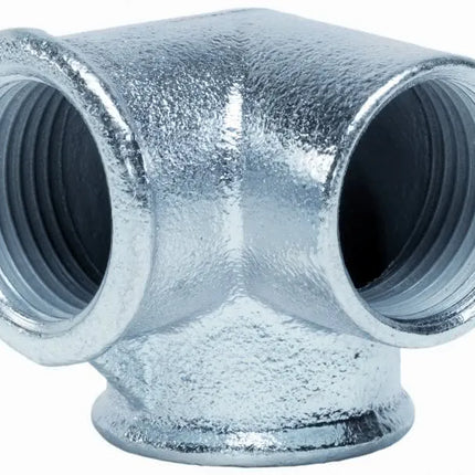 Gomito 3 Vie 1/2" Zincato