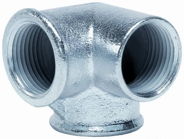 Gomito 3 Vie 1/2" Zincato