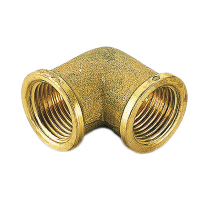 Gomito 3/4" Femmina-Femmina Ottone Giallo