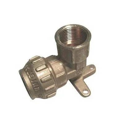 Tiemme - Raccordo Curvo/Gomito Con Base 1/2" Ø20 Polietilene Ottone