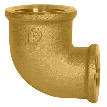 Gomito Ridotto 1" X 3/4" Femmina-Femmina Ottone Giallo