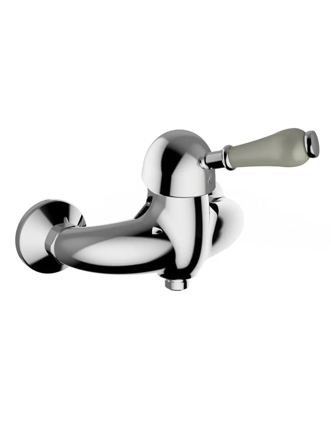 Teorema - Miscelatore Doccia Esterno Con Leva Di Porcellana - Serie: Dune - Colore: Cromato - Articolo: 9Z21011001