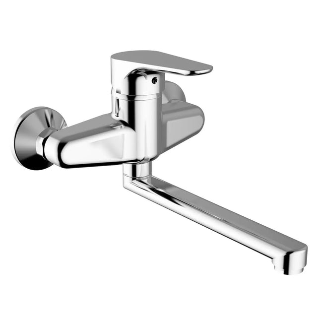 Teorema - Miscelatore Lavello A Muro Cromato - Serie: Sonic