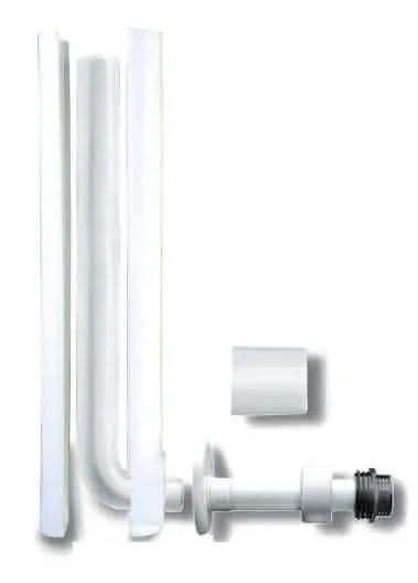 Pucciplast - Tubo Di Risciacquamento 35X11Cm Con Canotto 22 Cm Con Rivestimento Tappo - Regolabile In Altezza (+2-2 Cm)