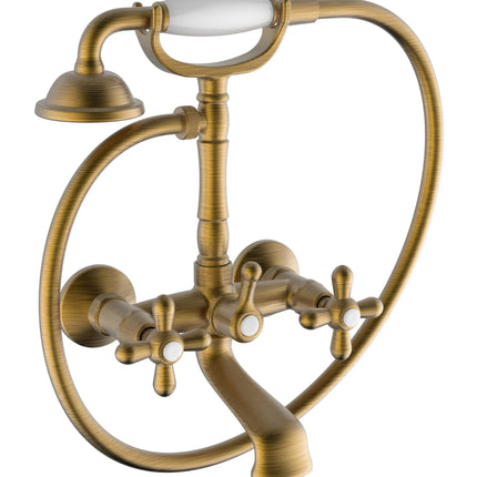 Teorema - Miscelatore Vasca Completo - Serie: Daisy - Colore: Bronzato - Articolo: 70167Gg0G4