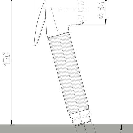 Bossini - Kit Idroscopino Nikita Senza Arresto Con Doccetta In Ottone Cromato