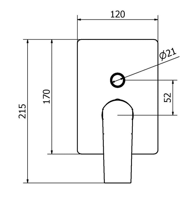 Teorema - Miscelatore Incasso Doccia Con Deviatore Cromato - Serie: Merida
