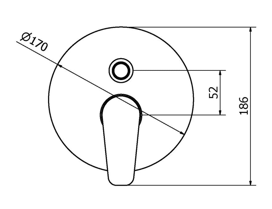 Teorema - Miscelatore Incasso Doccia Con Deviatore Cromato - Serie: Slyce
