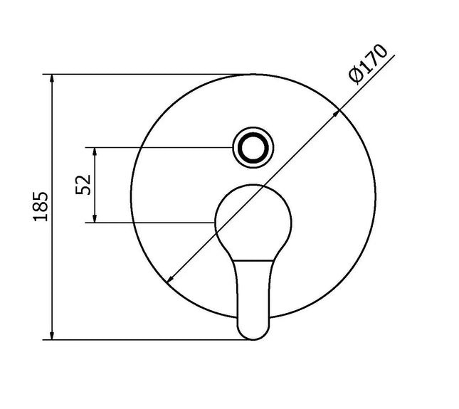 Teorema - Miscelatore Incasso Doccia Con Deviatore Cromato - Serie: Golf Plus