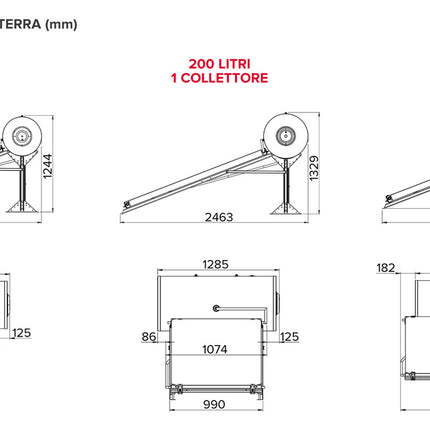 Ariston - Kairos Thermo GR-2 Pannello Solare Termico A Circolazione Naturale Con Tetto Piano Litri 150 - Articolo: 3022486