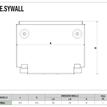 Dab - Esywall Kit Staffe Per Installazione A Parete Di E.Sybox E Mini E.Sybox - Articolo: 60161442