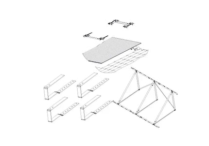 Kit Fissaggio Per Sistemi A Circolazione Forzata A Tetto Piano