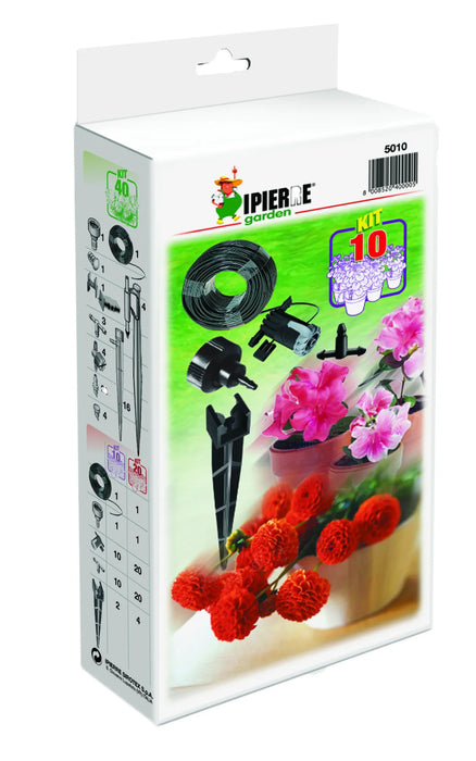 Ipierre - Kit Microirrigazione Per 10 Vasi