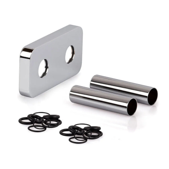 Cordivari - Kit Tubetti + Rosone Per Radiatore Interasse 50 - Colore: Cromo