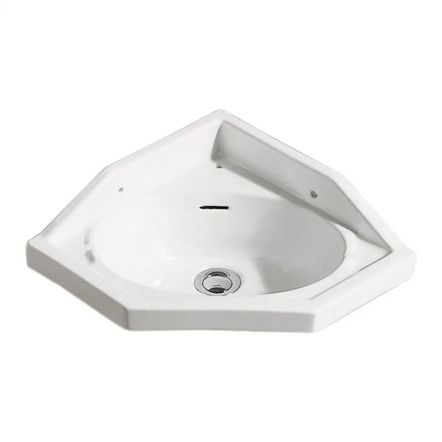 Lavabo Ad Angolo 34X34 In Porcellana