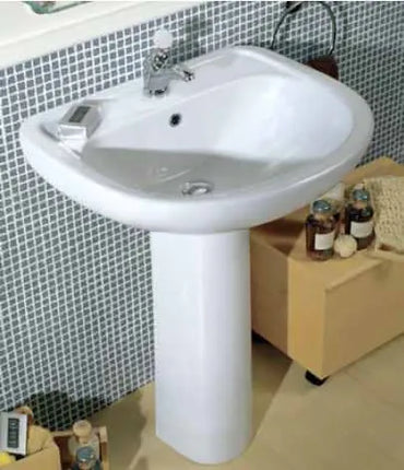 Azzurra - Lavabo Porcellana Bianco 65 Cm - Serie: Diana (Senza Colonna)