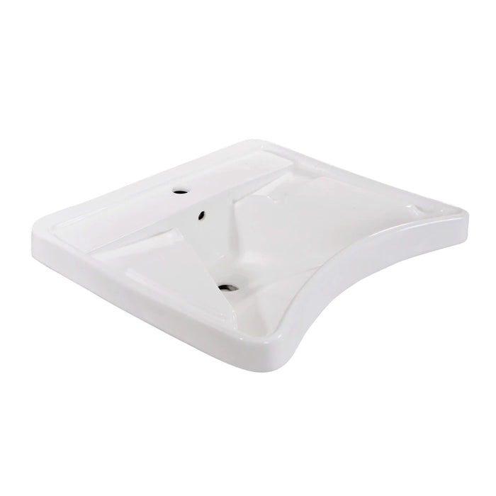 Lavabo per disabili in ceramica bianco - Installabile Soltanto Con La Staffa Fissa