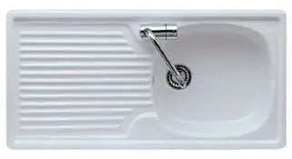 Lavello Cucina In Ceramica Reversibile 80x45 Cm Una Vasca Con Gocciolatoio
