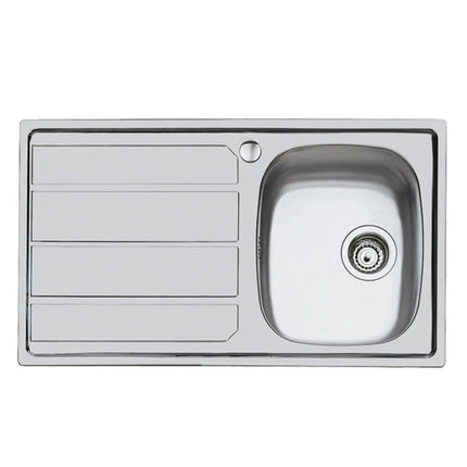 Foster - Lavello Cucina In Acciaio Inox Ad Incasso S1000 86 Cm 1 Vasca A Destra