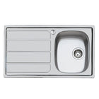 Foster - Lavello Cucina In Acciaio Inox Ad Incasso S1000 86 Cm 1 Vasca A Destra