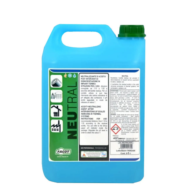 Facot - Neutralizzante Di Acidita' Post Intervento Disincrostante In Impianti Termici Da 5 Lt - Articolo: Neutralk00