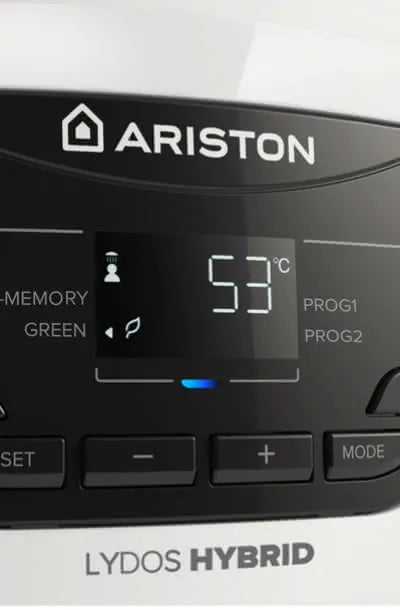 Ariston - Lydos Hybrid 80 Eu Scaldabagno Elettrico Ad Accumulo Da 80 Litri Con Tecnologia Ibrida Installazione A Parete Classe A