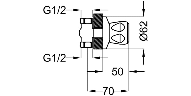 Teorema - Manopola Di Ricambio Cromata Per Rubinetteria