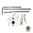 Meccanismo di scarico in plastica per cassetta alta Old Style - Bronzo