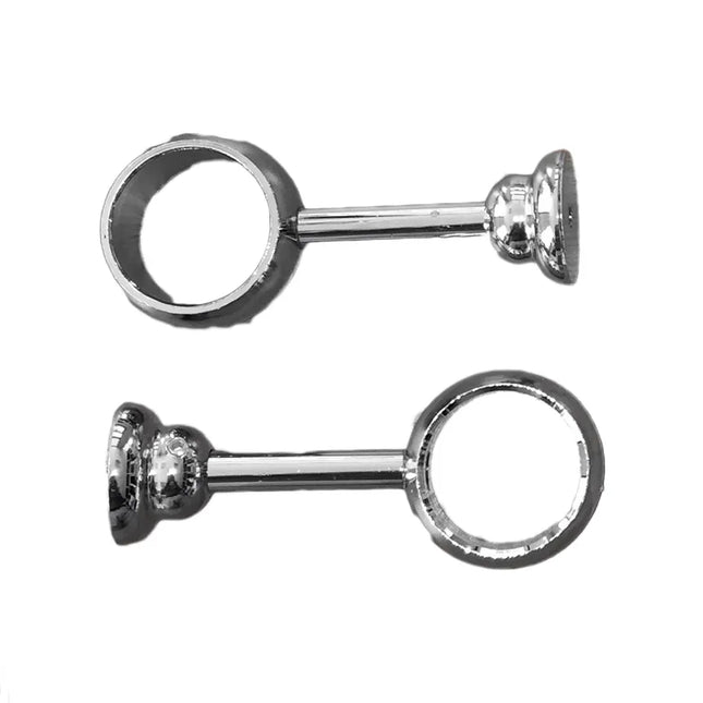 Coppia Di Anelli Reggitubo Ricambio Per Batteria Con Catenella - Colore: Cromo