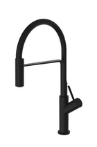 Teorema - Miscelatore Lavello Con Tubo Siliconico E Doccetta Estraibile - Colore: Total Black