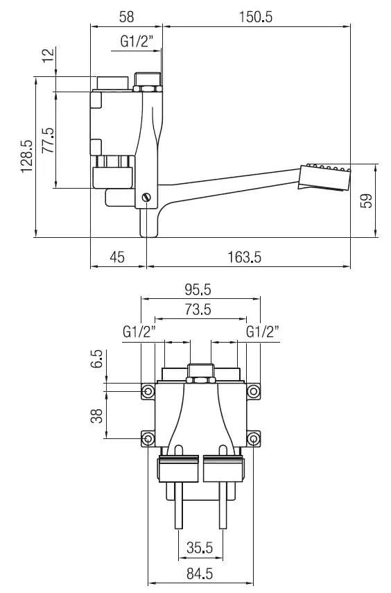 Porta&Bini - Miscelatore Pedaliera Doppia