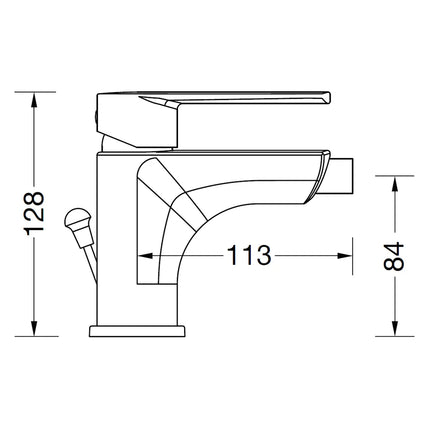 Eurorama - Miscelatore Bidet Verticale Cromato - Serie: Klint - Articolo: 142360Xf