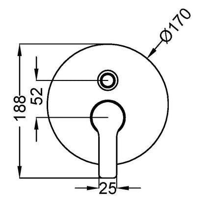 Teorema - Miscelatore Incasso Doccia Con Deviatore Cromato - Serie: Goodlife