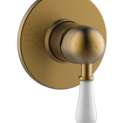 Teorema - Miscelatore Incasso Doccia Con Leva Di Porcellana - Serie: Dune - Colore: Bronzato - Articolo: 9Z000Gg000